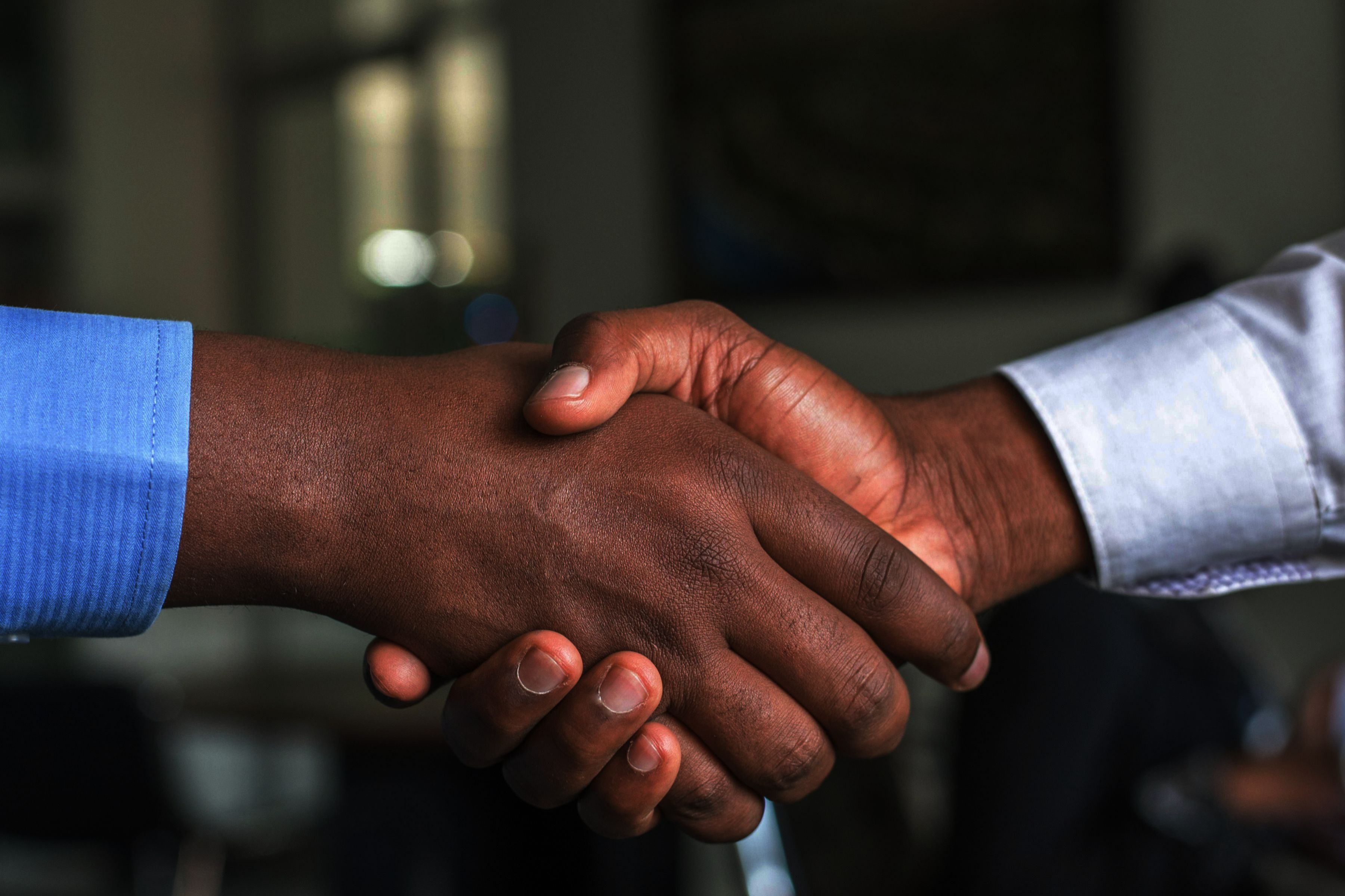 Handshake between businessmen